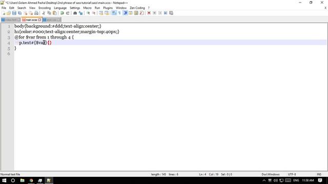 SASS Tutorial Part 10 ( Usage of for / @for directive or loop with to and through ) in Bangla смотреть онлайн