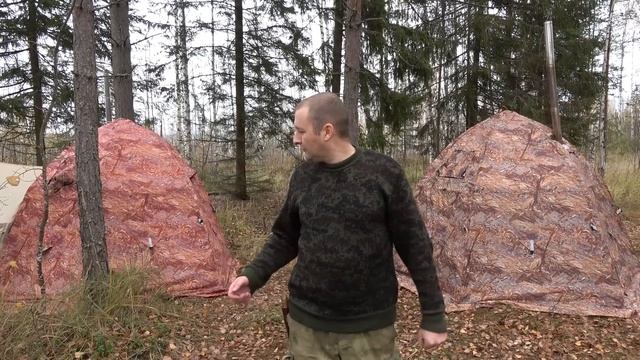 Мобильная охотничье-рыболовная изба. Как зимой жить в лесу с комфортом. #палаткиалтай смотреть онлайн