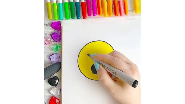 Рисуем Смайлик Эмодзи спящий Легкие рисунки для срисовки канал Мама Рисует смотреть онлайн