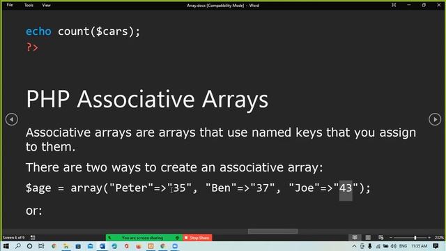 Index array and Associative Array in php | Array in php | Type of array in php | mysqli_fetch_assoc смотреть онлайн