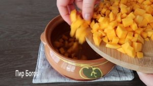 Молочная рисовая каша с тыквой