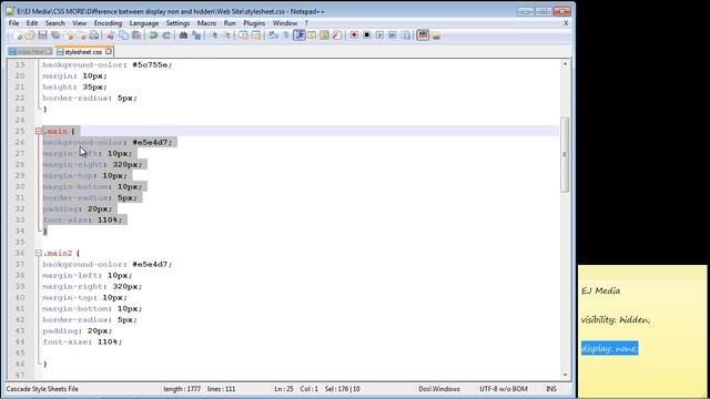 CSS Tutorial for Beginners - Difference between hidden and none смотреть онлайн
