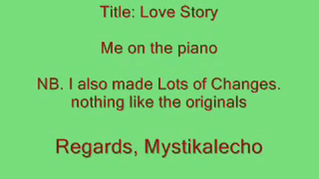 Love story theme (cover song) - piano смотреть онлайн