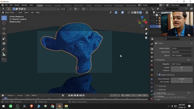 Blender beginner tutorial Adaptive Sampling Blender Veda English смотреть онлайн