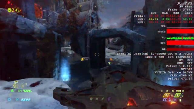 DOOM Eternal | PC | Update 6.66 | Core i7-7500U @ 2.70GHz | Geforce 940mx 4GB | 8 GB RAM | смотреть онлайн
