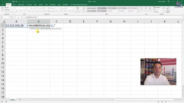 How to use the NUMBERVALUE function in Excel? смотреть онлайн