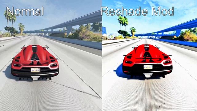 ReShade Graphics Mod Comparison - BeamNG Drive | ReShade VS No ReShade | 4K