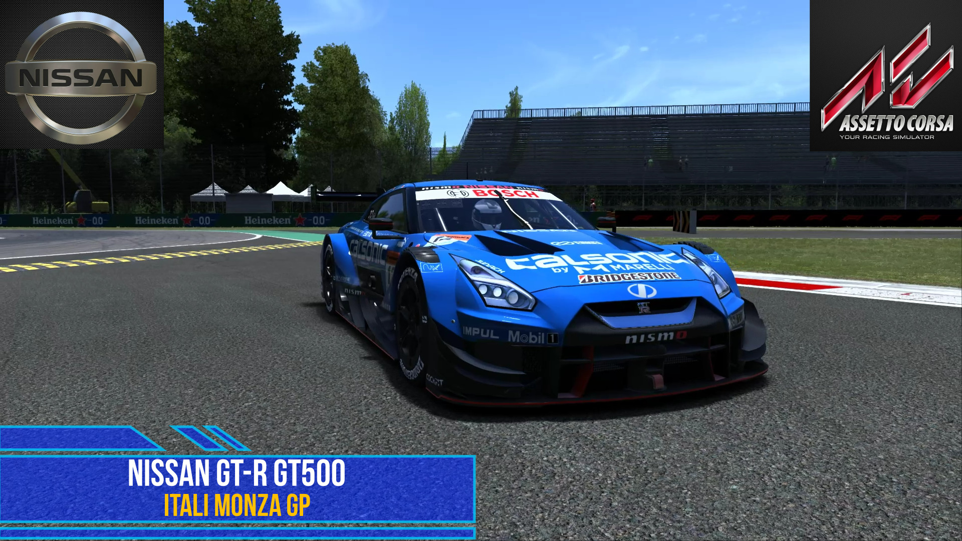 Nissan GT-R( AVR500-R ) 2021 - Itali Monza | Assetto Corsa. смотреть онлайн