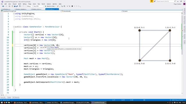 How to create a Mesh from code | Unity Tutorial смотреть онлайн
