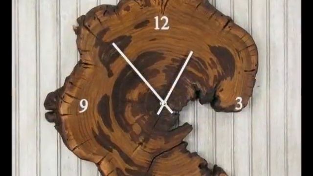 Красота и оригинальность часов из дерева ручной работы. смотреть онлайн