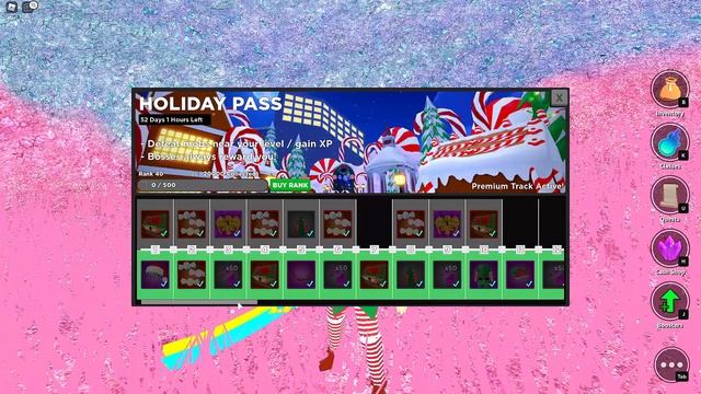 All Items/ Ranks From The Holiday Battle Pass in World Zero on Roblox смотреть онлайн