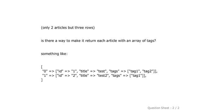 MySQL : SQL join and group items as an array смотреть онлайн
