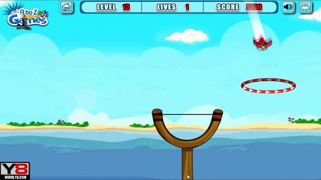 Angry Birds Slingshot Fun 2 - TAKE TERENCE THROUGH EVERY CIRCLE RINGS LEVELS! смотреть онлайн