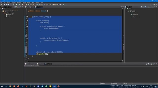 75- Java Dersleri - Local Class - Yerel Sınıf Oluşturma смотреть онлайн