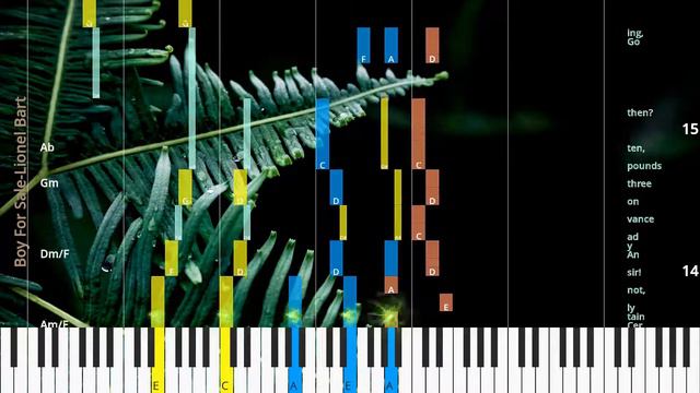🎹Boy For Sale, Chord & Lyrics, Lionel Bart, Synthesia Piano смотреть онлайн