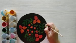 Урок рисования "ХОХЛОМА"