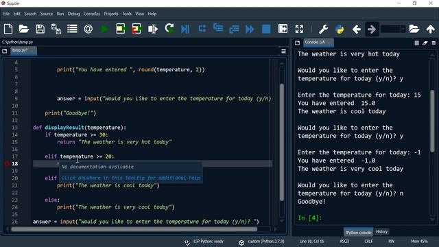 Python 20: A function that takes an argument and return a string value смотреть онлайн