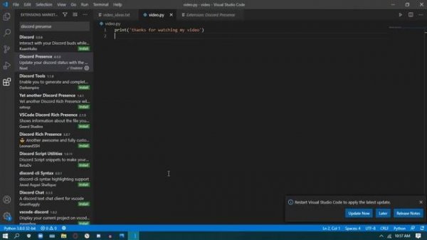 How to get vscode discord rich presence (in 2mins) | Code with RKN