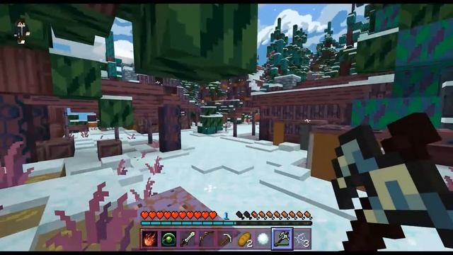 Exploring The Village! | Episode 1 | Minecraft Winter Dragon Map
