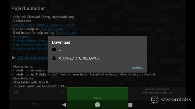 How to Download Optifine in Pojav Launcher (2021) - Jeredpogi10 Twitch Stream Highlights смотреть онлайн