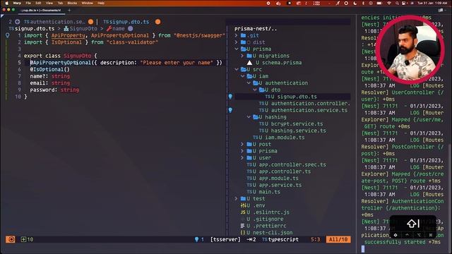 Authentication part 1 - NestJS Prisma смотреть онлайн