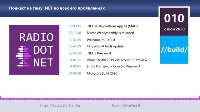 Build 2020, стабилизация Blazor WebAssembly, знакомство с MAUI смотреть онлайн