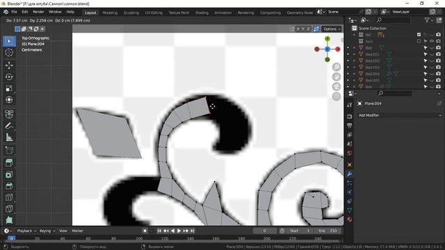 Пушка 18век - урок 6 (Модификатор Curve) в Blender 3d смотреть онлайн