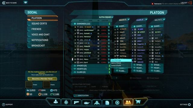 Planetside 2 Мини гайд для новичков. Часть 4. Отряды, интерфейс отрядов смотреть онлайн