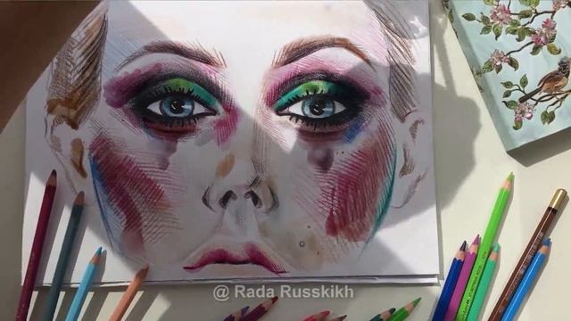 Рисую портрет карандашом. Ускоренное видео Portrait Watercolor Pencil Time Lapse Sketch Painting смотреть онлайн