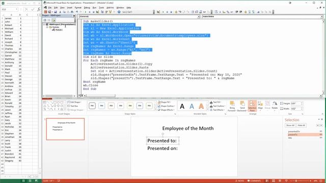 PowerPoint Certificates from Excel смотреть онлайн