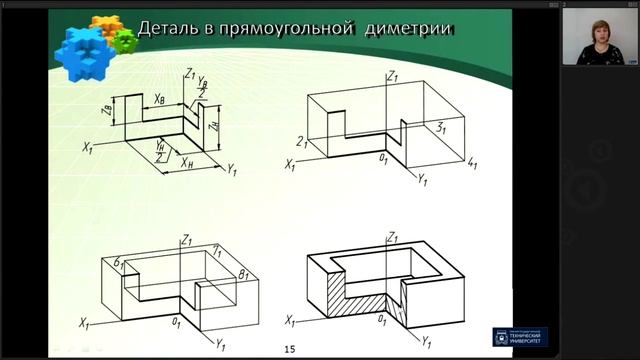 14. Начертательная геометрия. Аксонометрия смотреть онлайн