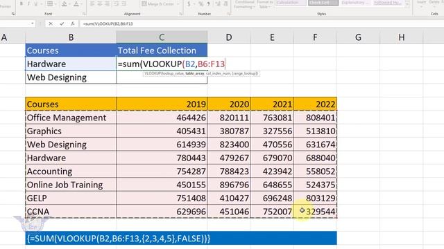 How to Use Sum Formula With Vlookup Function in MS Excel | Vlookup with Sum in Microsoft Excel смотреть онлайн