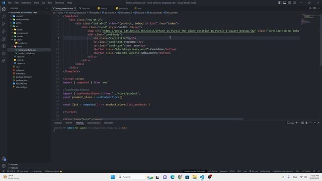 EP.3 - ดึงข้อมูลจาก Api มาแสดงหน้าสินค้า + หน้ารายละเอียด | Shopping Cart | Vue.js 3,Pinia State смотреть онлайн
