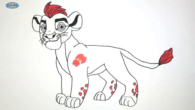 The Lion Guard! How to draw and color Kion смотреть онлайн
