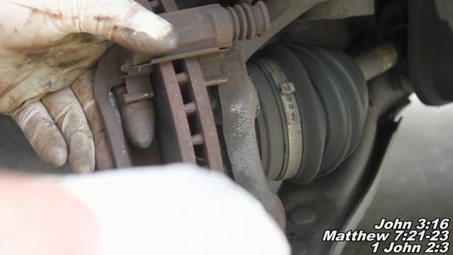 Daewoo Lanos Front Brake Pads & Rotors Remove Replace "How to" смотреть онлайн