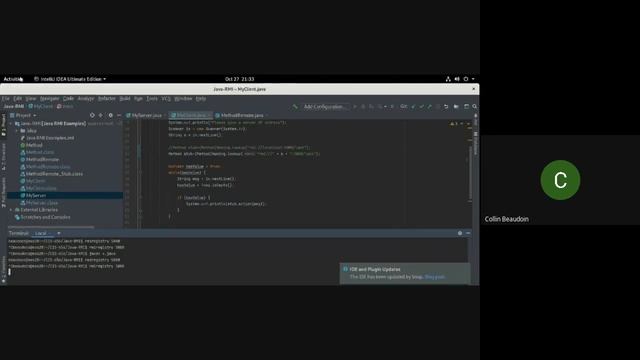 Java RMI Client-Server смотреть онлайн