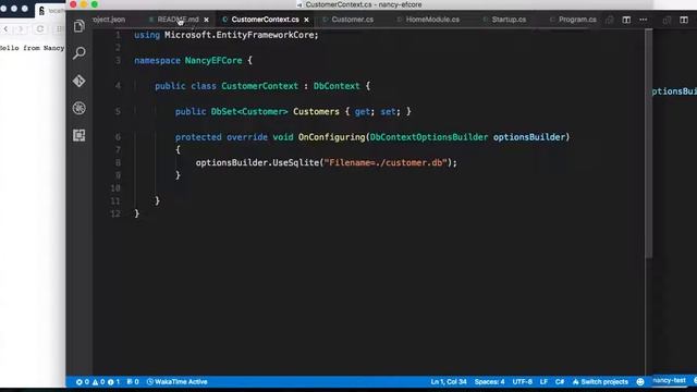 Getting started with Relational data with EF Core in NancyFx смотреть онлайн