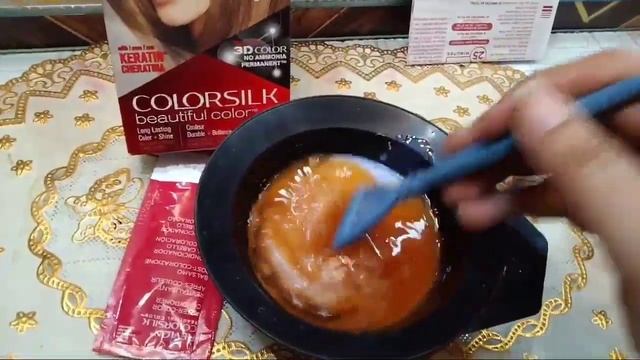 How to hair dye at home || Revlon carotene colour full hair dye & review || Anaya vlogs смотреть онлайн