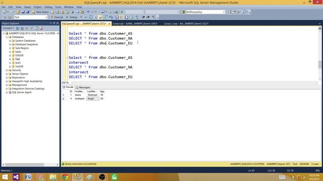 What is Intersect Operator in SQL Server - SQL Server Tutorial / TSQL Tutorial смотреть онлайн