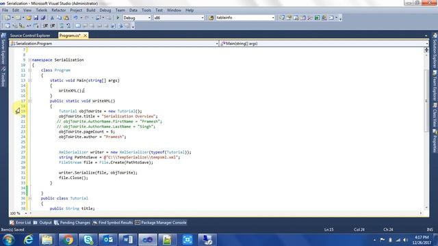 Serialization and Deserialization in C# смотреть онлайн