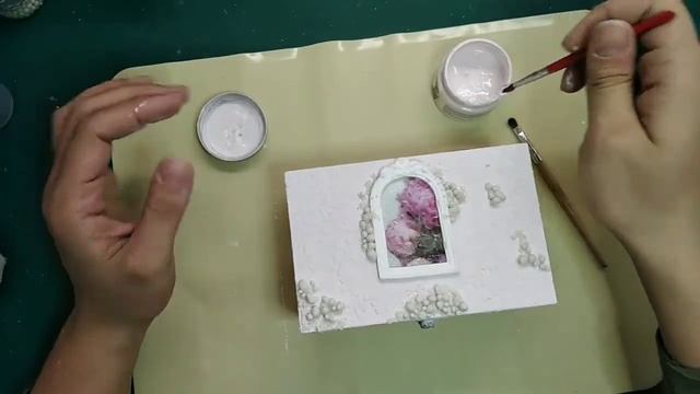 Миксмедиа шкатулка. МК. Скрапбукинг. смотреть онлайн