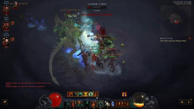 Diablo III RoS - Diablo Coop Kill - Torment 6 Difficulty. смотреть онлайн