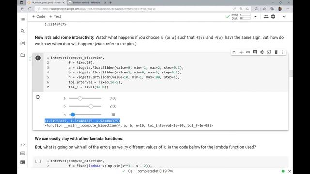 Bisection algorithm, classes of functions, and fancier annotation of plots (04 part a video 2 of 5) смотреть онлайн