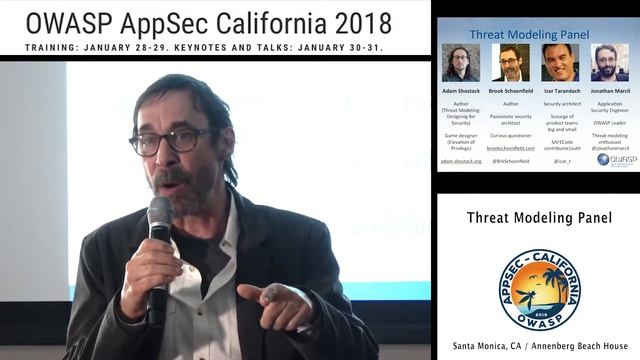 APPSEC Cali 2018 - Threat Modeling Panel смотреть онлайн