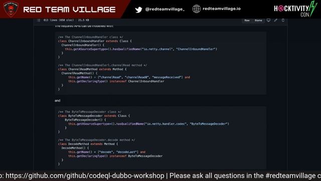 CodeQL as an Audit Oracle (workshop) by Alvaro Muñoz during HacktivityCon 2021 смотреть онлайн