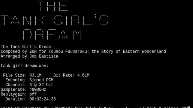 The Tank Girl's Dream (perl 5/SoX arrange) смотреть онлайн