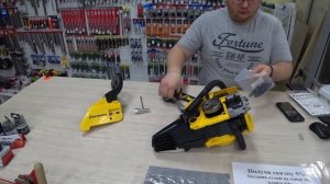 Пила CHAMPION 237. Распаковка, сборка.