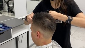 ПОПУЛЯРНАЯ  МУЖСКАЯ СТРИЖКА НОЖНИЦАМИ И МАШИНКОЙ/ ПОШАГОВАЯ ДЕМОНСТРАЦИЯ/ men's haircut