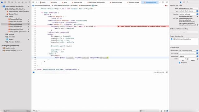SwiftUI Data Persistence with MongoDB Realm (Flexible Sync) смотреть онлайн