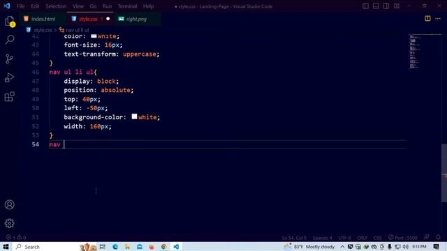 How To Make Website Using HTML & CSS | Drop Down Menu смотреть онлайн